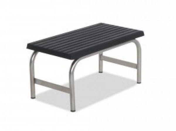 Dock access patients, 1 tier, stainless steel, non-slip surface of support